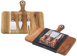 Cheese Board & Knife Set 4 Piece