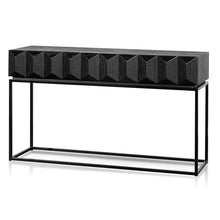 Load image into Gallery viewer, Full Black Wooden Console Table