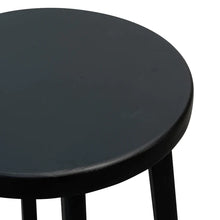 Load image into Gallery viewer, Black Frame Bar Stool with Black Timber Seat