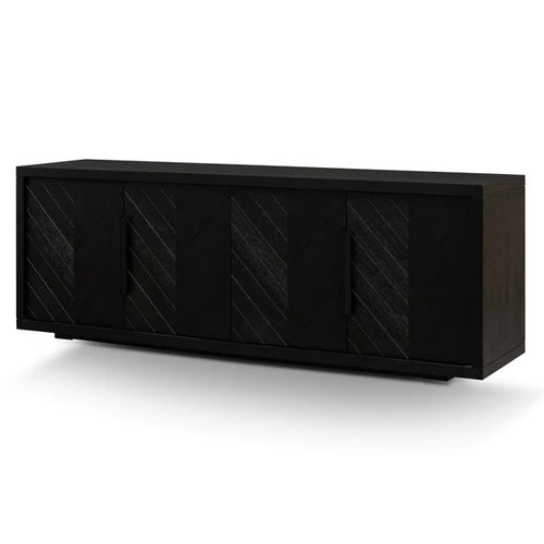 Textured Espresso Black Buffet Unit